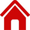 Icon rotes Haus für Siedlung